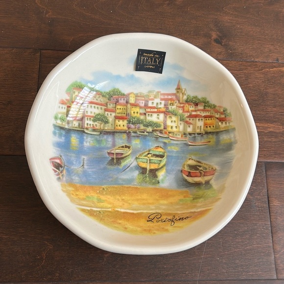 Other - Effetti Set Of 4 Salad Bowls New Made In Italy Portofino Scene Boats